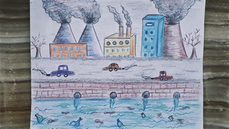 çevre kirliliği çizimi